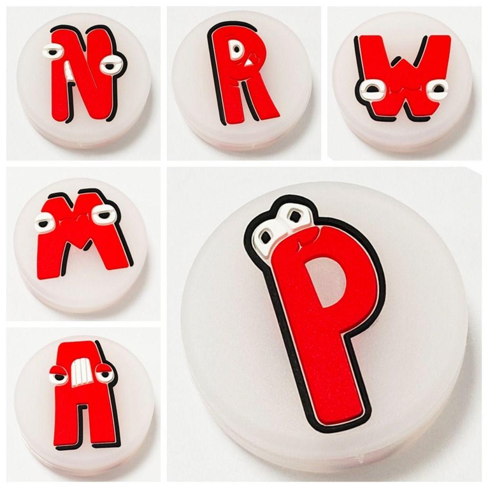 Silicone Tennis Shockproof Absorber 26 English Letters Tennis Racquet Shock Absorber Squash Racket