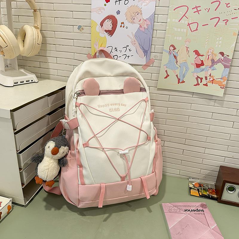 Student Bag New Male High Capacity High School Junior High School Travel Backpack Female Ins Cool Joker Backpack.