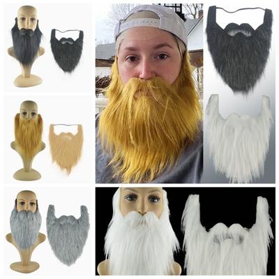 Artificial Beard Realistic Fake Beard Long Fluff Halloween Fake Mustache Halloween Costume