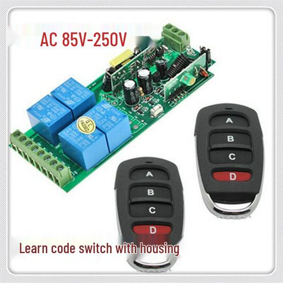 4-Channel Wireless Remote Relay Switch with Self-Locking and Jog Functions Wireless Remote Control Switch