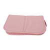 Foldable Stand Up Makeup Brushes Organizer Water Proof Large Capacity Portable Cosmetic Brush Bag for Travel Pink