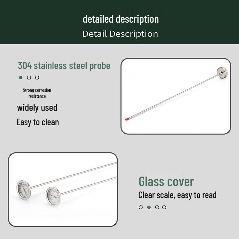 Kaitai 50CM Bimetallic Stainless Steel Compost & Soil Thermometer