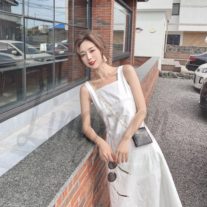 

Spring/Summer 2026 French Retro Knee-Length Sleeveless Puff Dress L