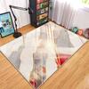 Modern Geometric Flannel Carpet Living Room High-end Luxury Hairless Tea Table Rug Bedroom Anti-slip Large Area Mat Cloakroom