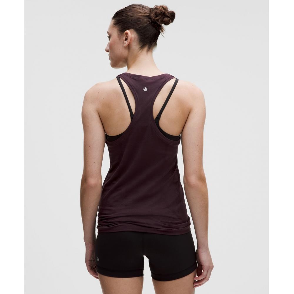 Lululemon Swiftly Tech Racerback Tank Top 2.0  Hip Length Black Plum Black Plum