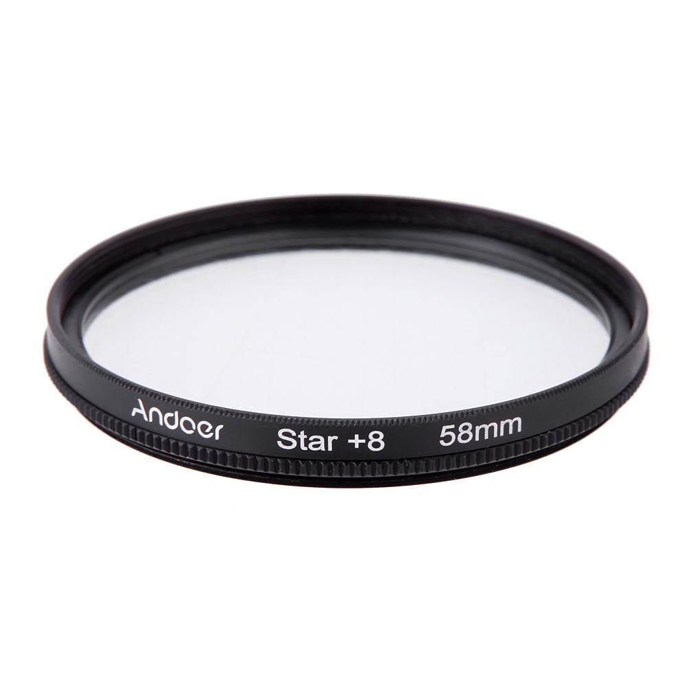 Andoer 58mm UV+CPL+Star8+Close-up (+1 +2 +4 +10) Photography Filter Ultraviolet Circular-Polarizing