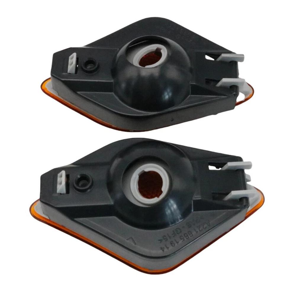 Pair Front Side Marker Corner Light Shell For Mercedes Benz S400 2010-2013