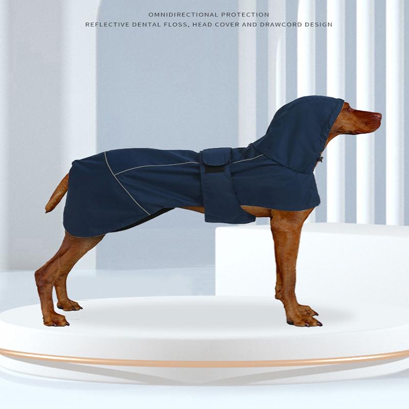 Dog Raincoats 1PC cat and dog windproof and waterproof Double layer with hood Rain poncho Outdoor Poncho Pet Supplies
