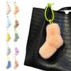 Car Key Accessory Plush Twist Knot Bag Charm, Fuzzy Keychain Pendant, Backpacks Hanging Decoration for Backpacks, Handbags, Purse, Keys Small