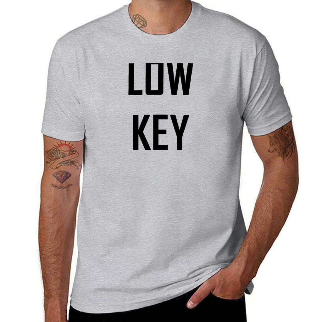 Low Key T-Shirt kundenspezifische Sommerkleidung erhaben Jungen Tierprint Herren Baumwoll-T-Shirt