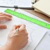 12Inch Clear Rulers with Hole Drawing Ruler Math Ruler Measuring Ruler Measuring Tool for Drawing Drafting Measuring
