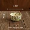 Retro Chinese High-Temperature Resistant Ceramic Bowl – Versatile for Rice, Noodles, Desserts, Soups