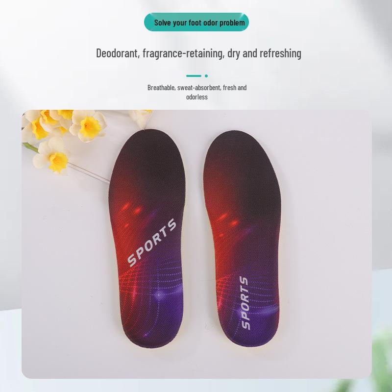 Buyun Auslai Breathable Shock-Absorbing Mugwort Insoles: Comfortable, Sweat-Absorbing, Deodorizing for Men’s & Women’s Sports Shoes.