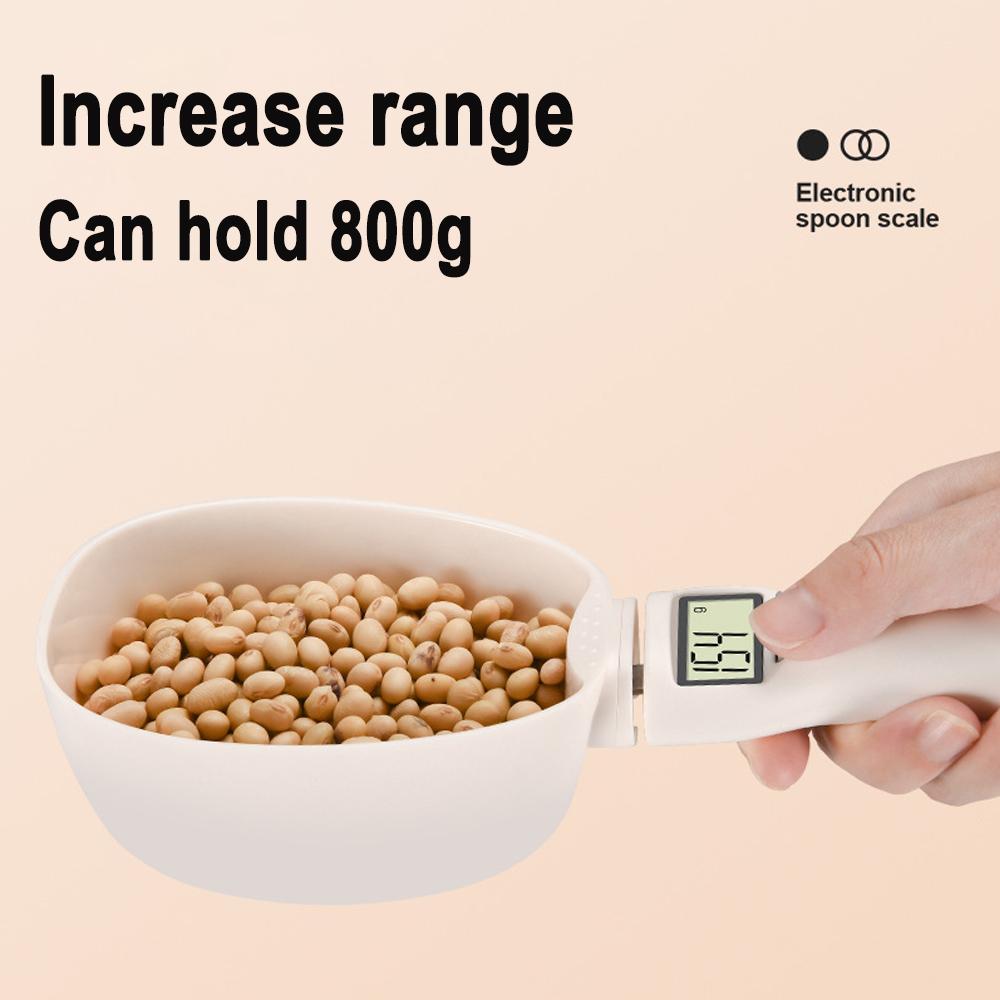 Pet Food Scale LCD Electronic Precision Weighing Tool Dog Cat Feeding Food Measuring Spoon Digital Display Kitchen Scale