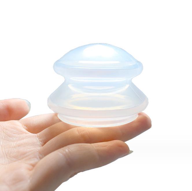 Silicone Cupping Therapy Set: Transparent Moisture-Absorbent Cups for Home Massage & Gua Sha