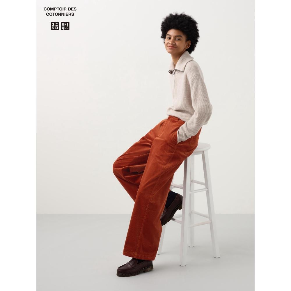 

Uniqlo Широкие брюки из вельвета Japan Corduroy 27 ORANGE/XS