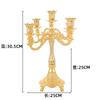 1/3/5-Candle Metal Candelabra Tall Candlestick Candle Holders for Home Decor Wedding Christmas Church Halloween Party