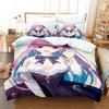 3D Print Anime Kawaii Girls Minato Aqua Bedding Set Single Twin Full Queen King Size Bed Set Adult Kid Bedroom Duvet cover Sets