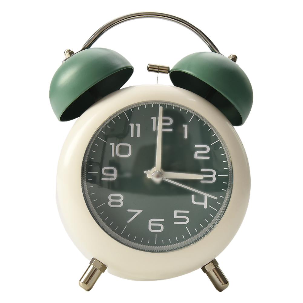 Twin Bell Alarm Clock Metal Office Replacement Spare Parts Vintage With Night Light 4 Colors Accessories Brand New