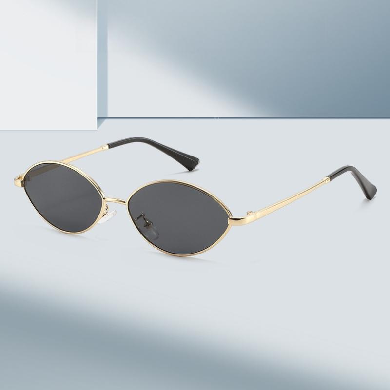 Metal Small Frame Oval Sunglasses Women High-end 2026 New Fashionable and Versatile UV Resistant Luxury Glasses Gentleman