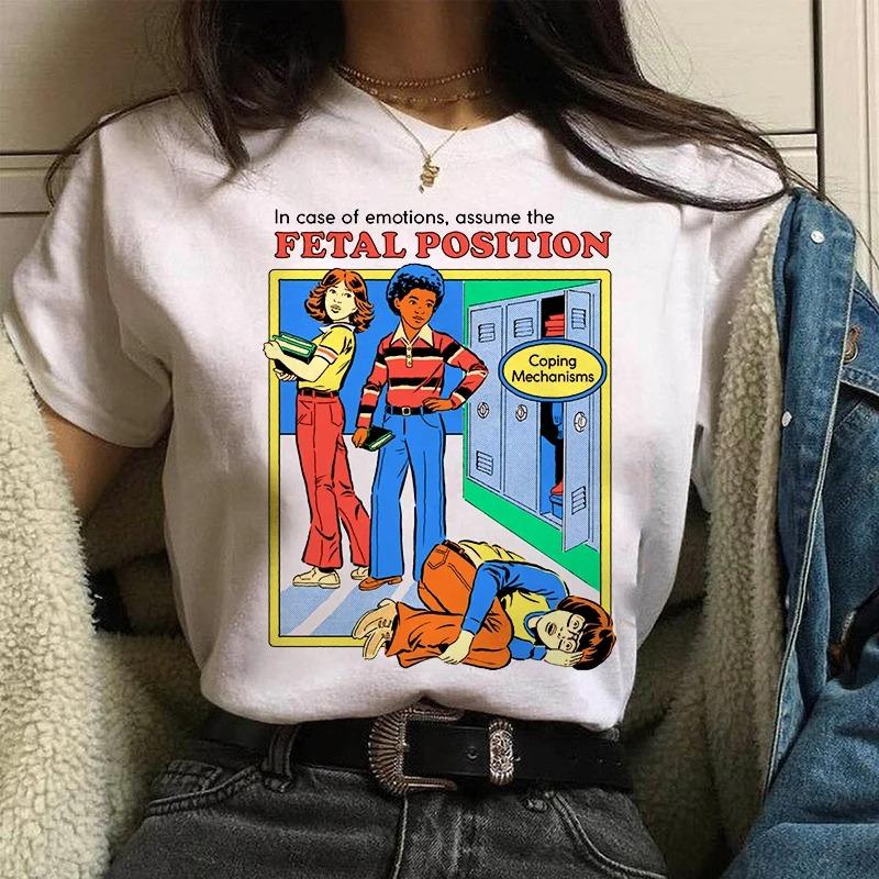 ZX TEE Demon Devil Anime Streetwear Fashion Girls T-Shirts Harajuku Kawaii Clothes Short Sleeve Summer Tees Casual Female O-Neck Tops