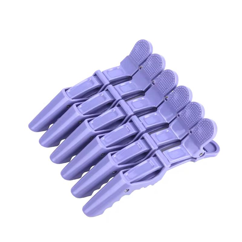 6pcs Salon Tools Hairdressing Crocodile Clip, Hair Clip, Perm Hair Dyeing Plastic Clip For Hair Accessories