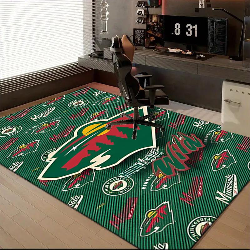 Winnipeg Hockey Team Floor Mat for Living Room, Game Rooms, Office, Bedroom, Office Floor Mat Playful Design, Christmas Fan Gifts