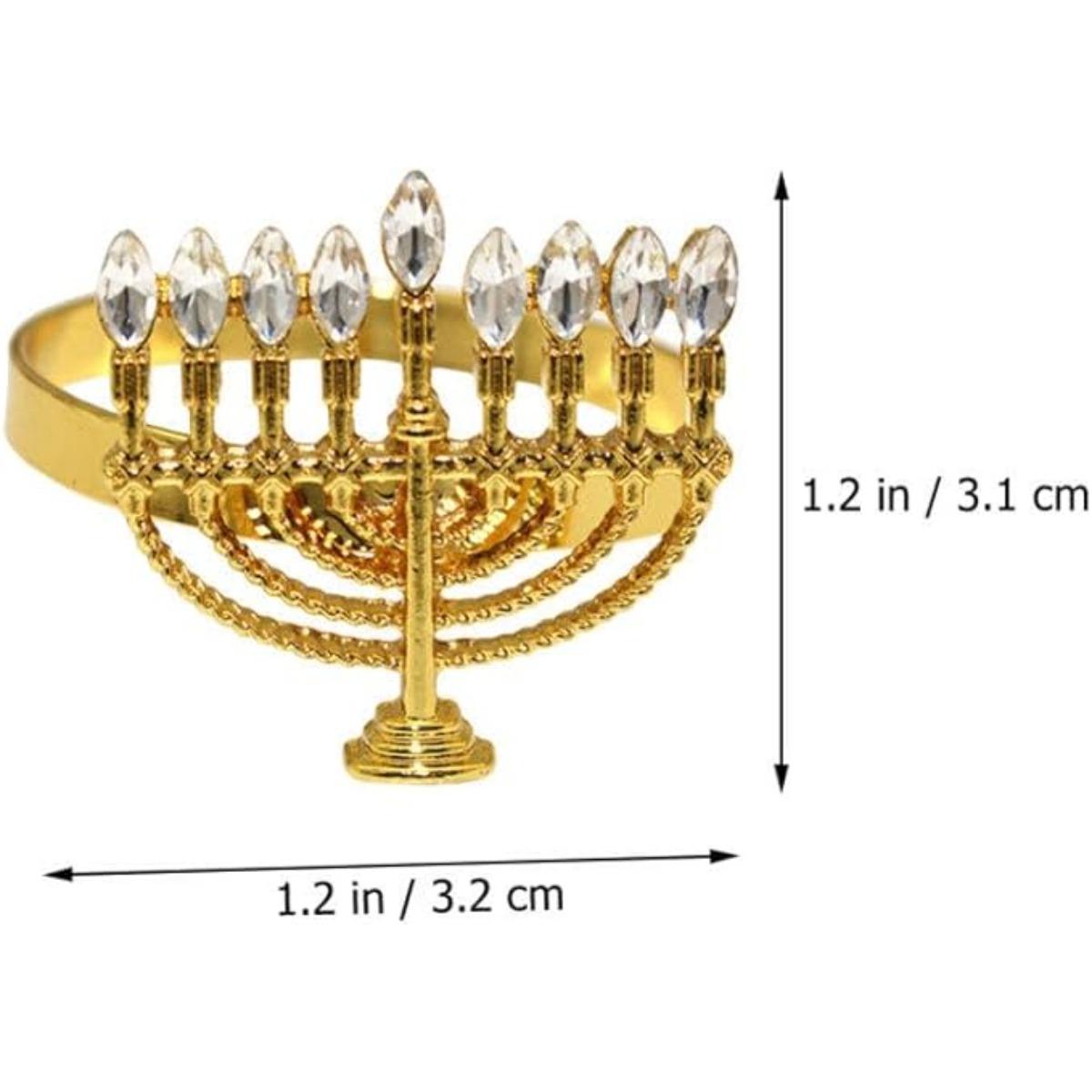 

1 шт. Кольца для салфеток Ханука, держатели для салфеток Ханука Менора, держатель для салфеток Иерусалим, пряжка для Ханукального праздничного ужина, вечеринки, свадьбы, декора, золотистого цвета 1 piece золотой
