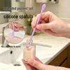 Dual-Head Silicone Spatula & Foundation Scraper - Light Bottle Tool