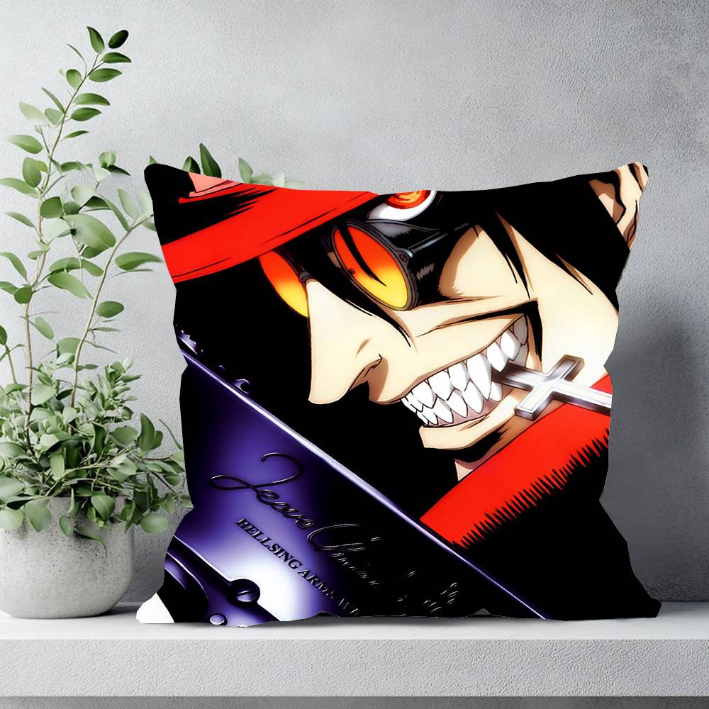 Аниме H-Hellsing Наволочка Чехол для Подушки на Диван Декор Комнаты Дома 12x12Inch