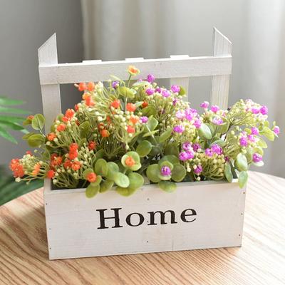 Suporte de Vime para Vasos de Parede Cesta de Flores Suspensa de Madeira Natural Para Decoração de Interiores Jardim Vegetação Vertical