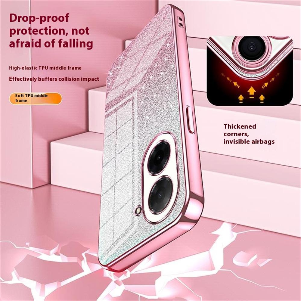 For Xiaomi Redmi A5 4G (171.7mm)/Poco C71 4G Case Electroplating Gradient Glitter TPU Phone Cover