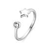 Ring - LUXENTER - Fazih - 925 Sterling Silver - Brilliant Zirconia - Rhodium Finish