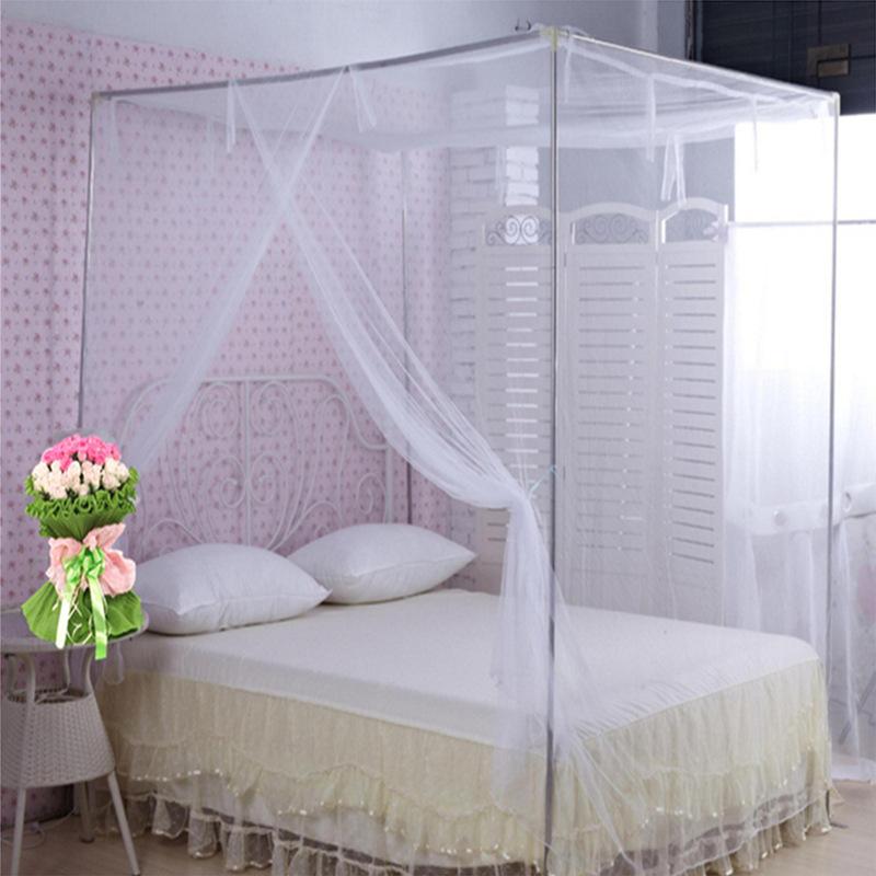 2026 Neues Doppelbett Spitze Bett Moskitonetz Insektennetz Netz Baldachin Prinzessin Vollgröße Bettwäsche Netz Polyester Weiß Rosa Blau Lila