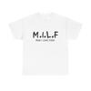 MIlf Man I Love Food Funny Graphic T-Shirt Gift NEW Unisex Heavy Cotton Tee