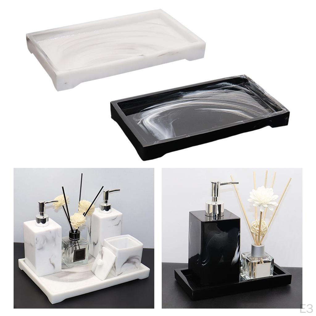 Elegante Marmerhars Badkuip Tray met Ondersteuningsstandaard