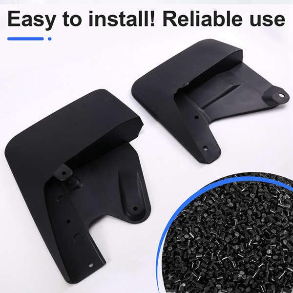 

Black Plastic Car Mud Flap Set for 2023-2025 Feng None