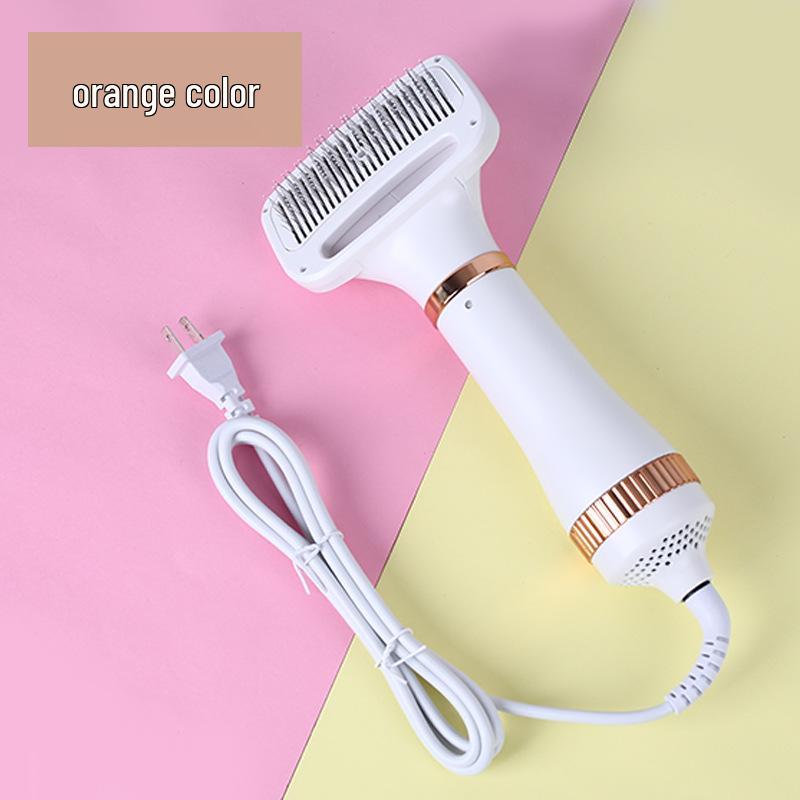 

Pet Hair Dryer Comb: Dual Hot/Cold Air Blower for Cats & Dogs оранжевый
