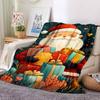1pc Christmas Santa Claus Blanket, Lightweight Flannel Throw Blanket For Sofa, Bed, Travel, Camping, Living Room, Office, Couch, Chair, And Bed