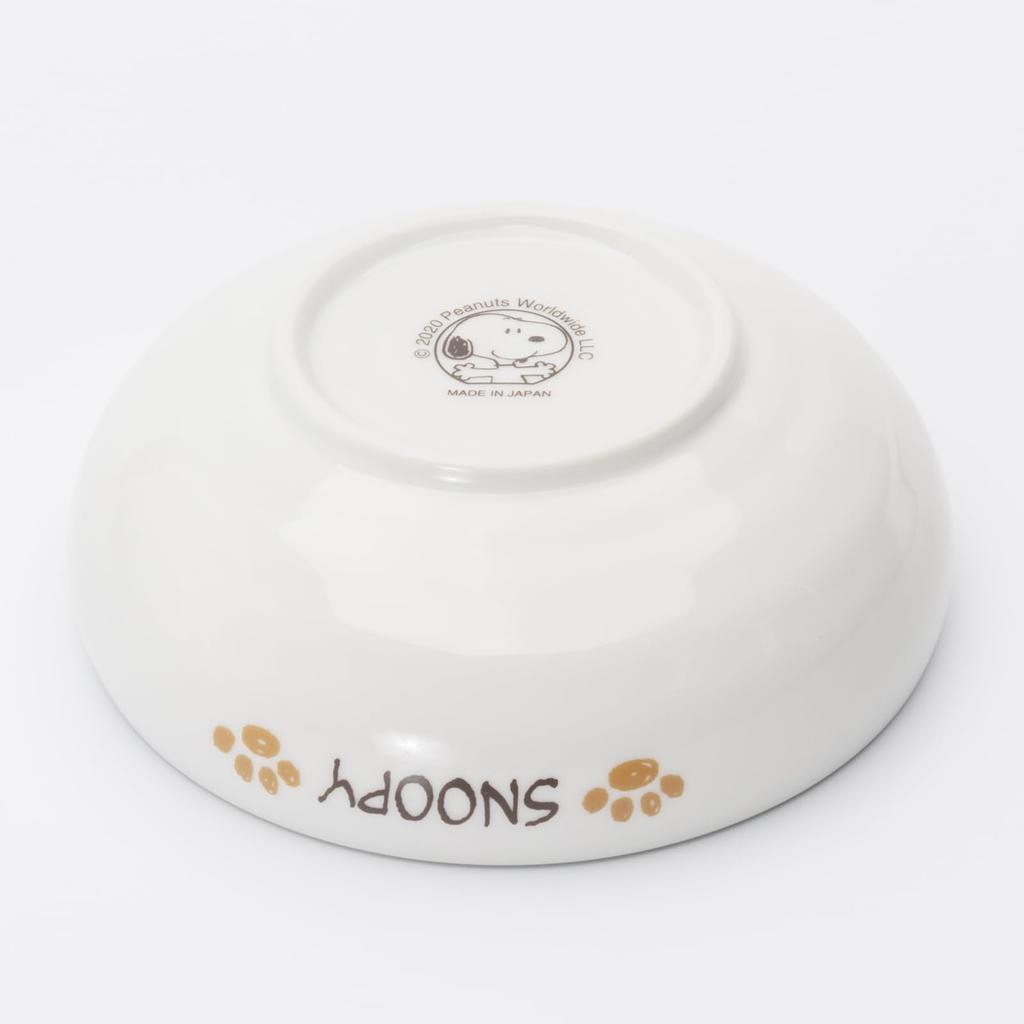 Brown Pal Snoopy Small Salad Diameter 13cm X Height Microwave and Dishwasher Made In Product 888557 "PEANUTS Snoopy" Easy-Scoop Bowl, Bowl, Bowl,
