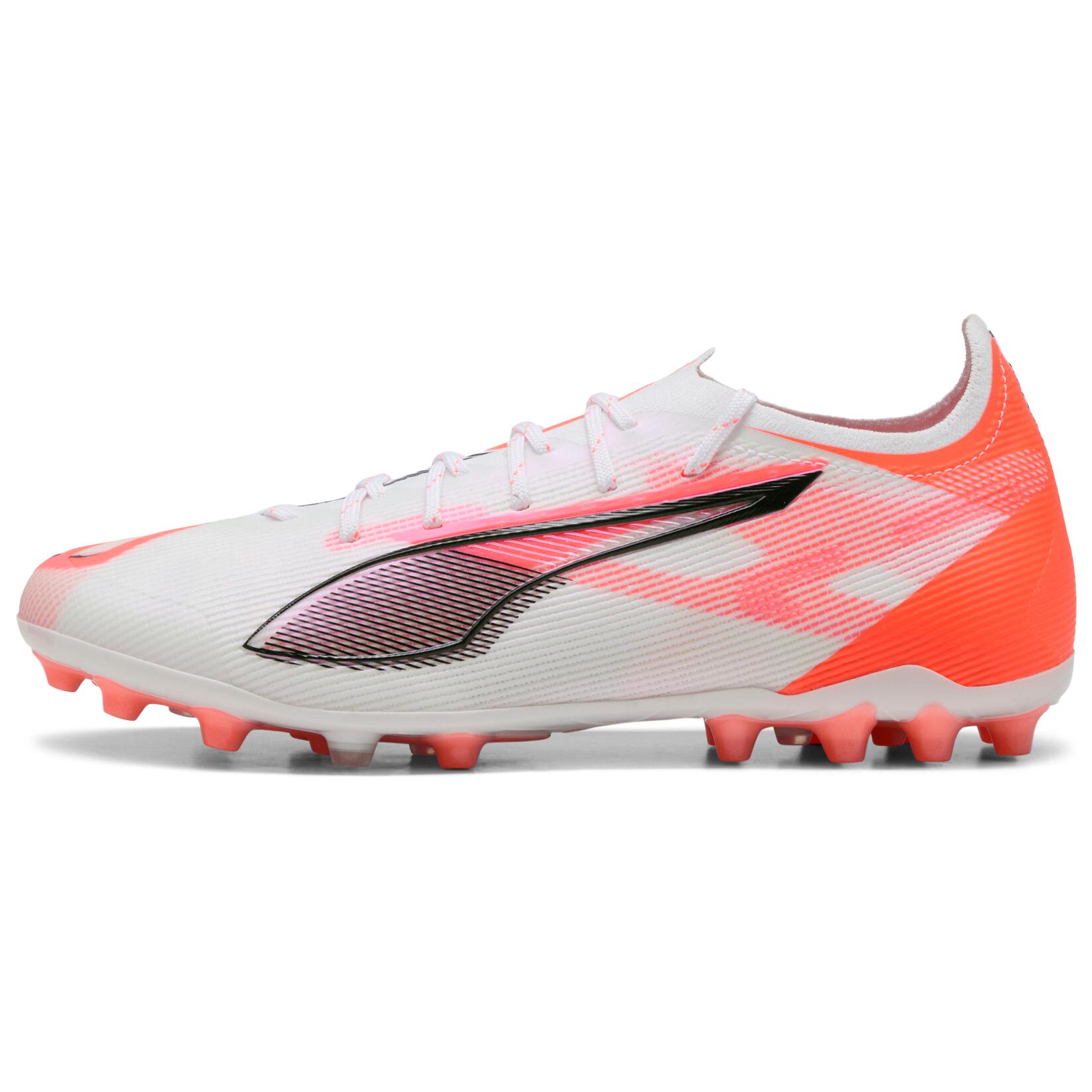 

New PUMA Ultra 5 Collection MG Multi Ground Soccer Shoes Unisex White Orange 108342-01 40.5