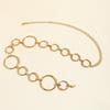 Luxury Women's Waist Chain Large Circle Shape Metal Chain  Fashion Accessories Belt