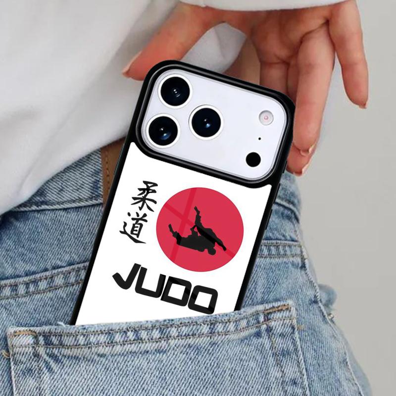 Japan Judo Martial Phone Case for iPhone 16e 15 14 13 12 17 Pro Max Plus Air 17pro Cover Coque