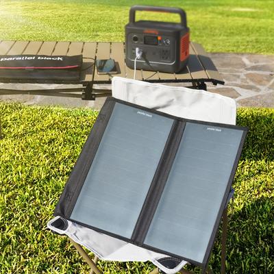 Parallel Black 20W Portable Solar Panel for Emergency 36cm X with 20W Solar and Maximum 3A Output When Used for Emergency Outdoor and GW Solar