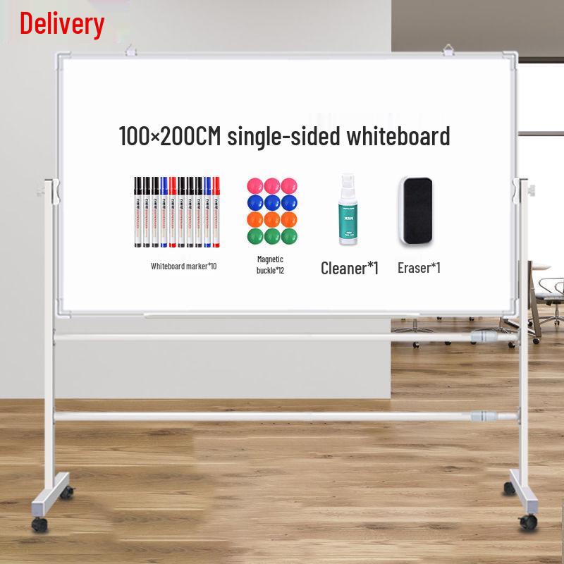Mobile Magnetic Double-Sided Whiteboard Stand for Home, Office, or Training - Small Size