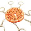 Set di 7 Collane/Portachiavi Bizzarri a Forma di Pizza per Coppie Amanti del Cibo Regali per Amici
