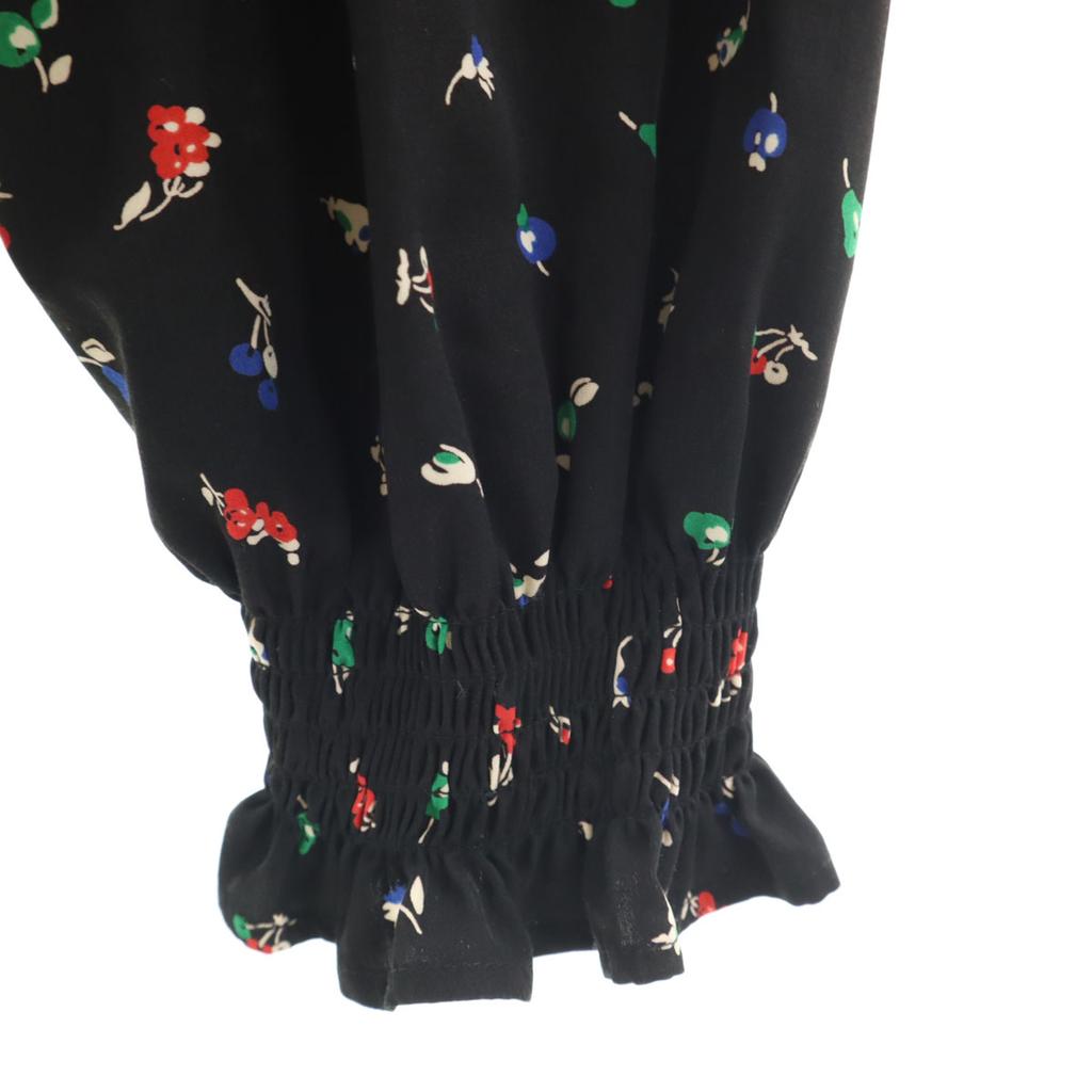 To B. by Agns B Floral Long Sleeve Blouse 38 Black Women Used