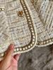 Women's Gold-Edged Spring/Autumn Jacket - Han Style with Niche Design, Small Fragrance, High-End Feel, A70792
