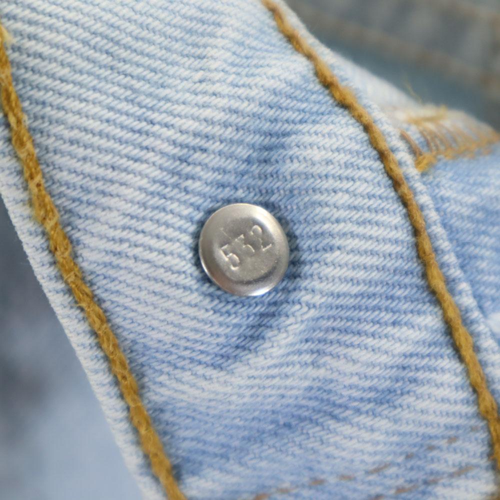 Levi's 90s 512 Made in USA Slim fit Tapered denim pants 9 ice blue jeans Women Used