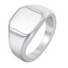 European & American Men's Stainless Steel Square Fashion Ring RC-693